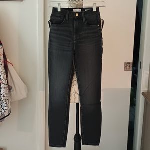 Ali High Rise Cigarette Black Denim Jeans